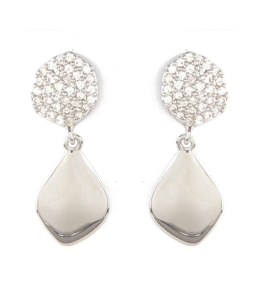 Pave Drop Earrings 1