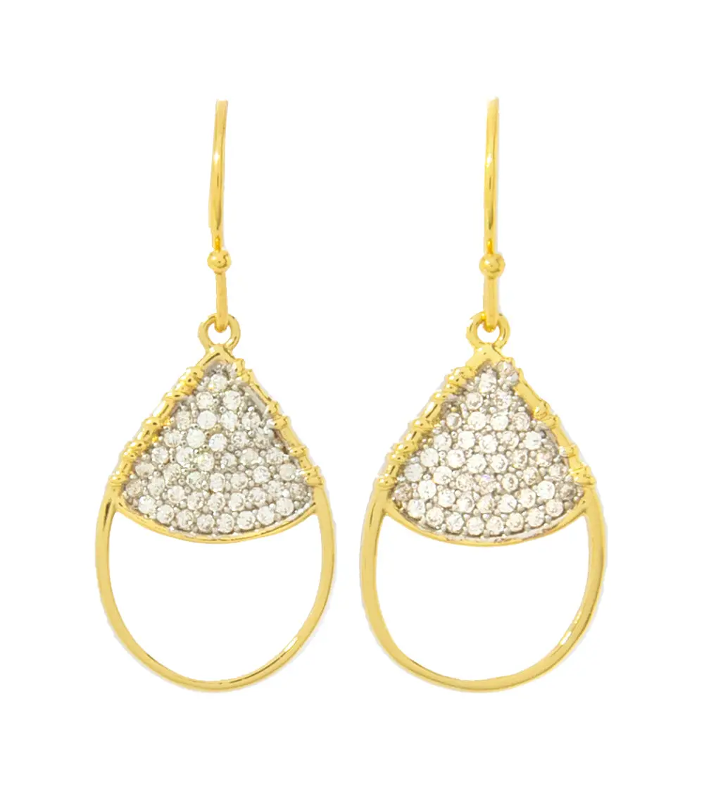 "Pave Teardrop"  Earrings 1