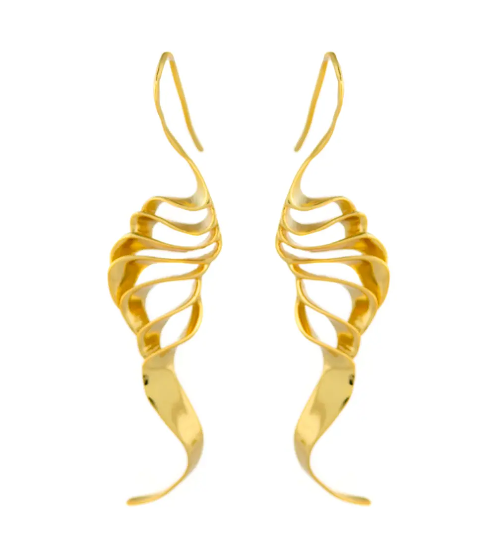 Nautilus Gold Earrings 1