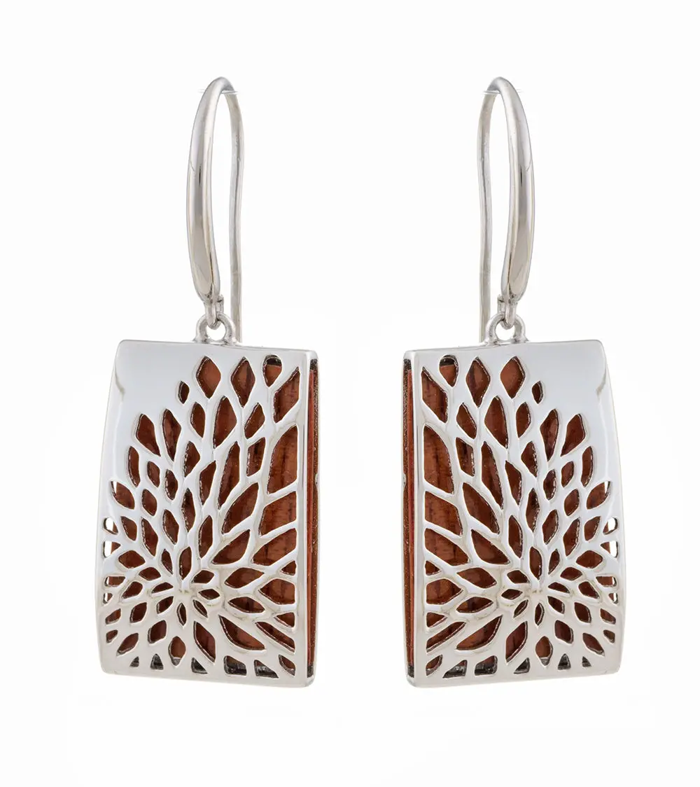 Koa "Nalo" Earrings 1