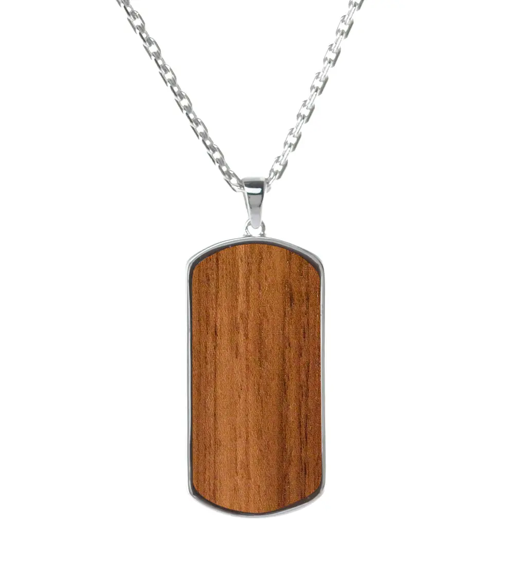 Ussm Teak Dog Tag Pendant 1