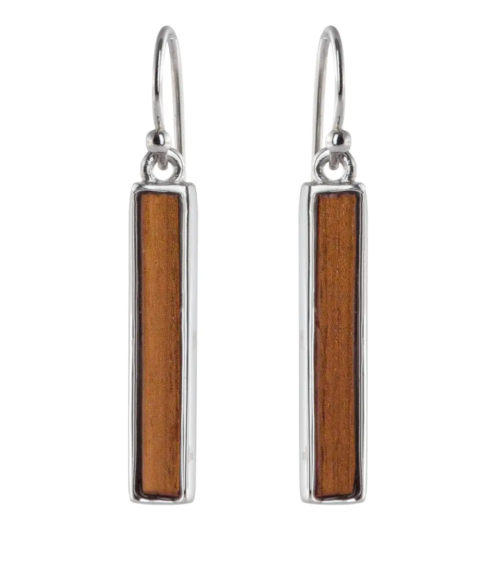 Ussm Teak Matchstick Earrings 1