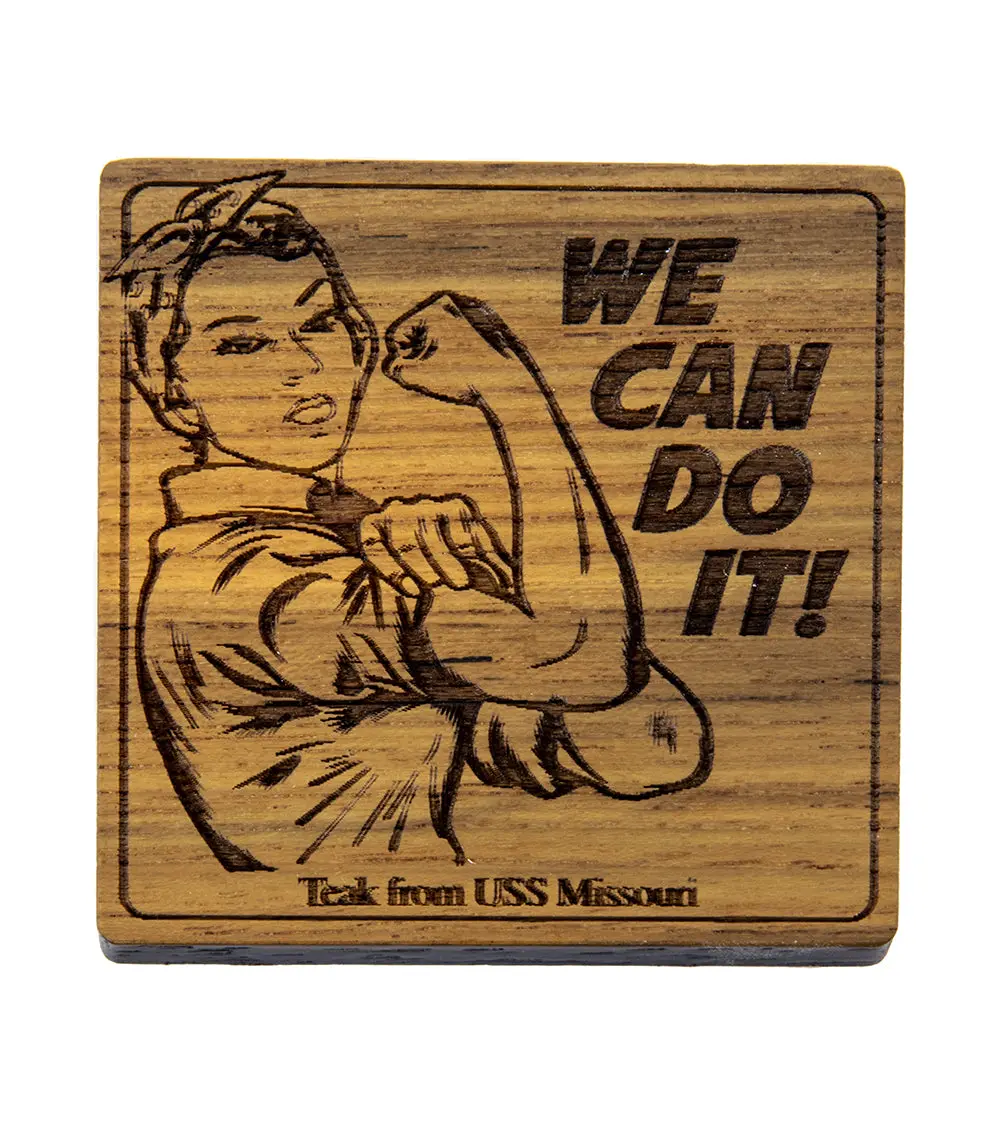 Uss Missouri Teak Coaster, Rosie Ii 1
