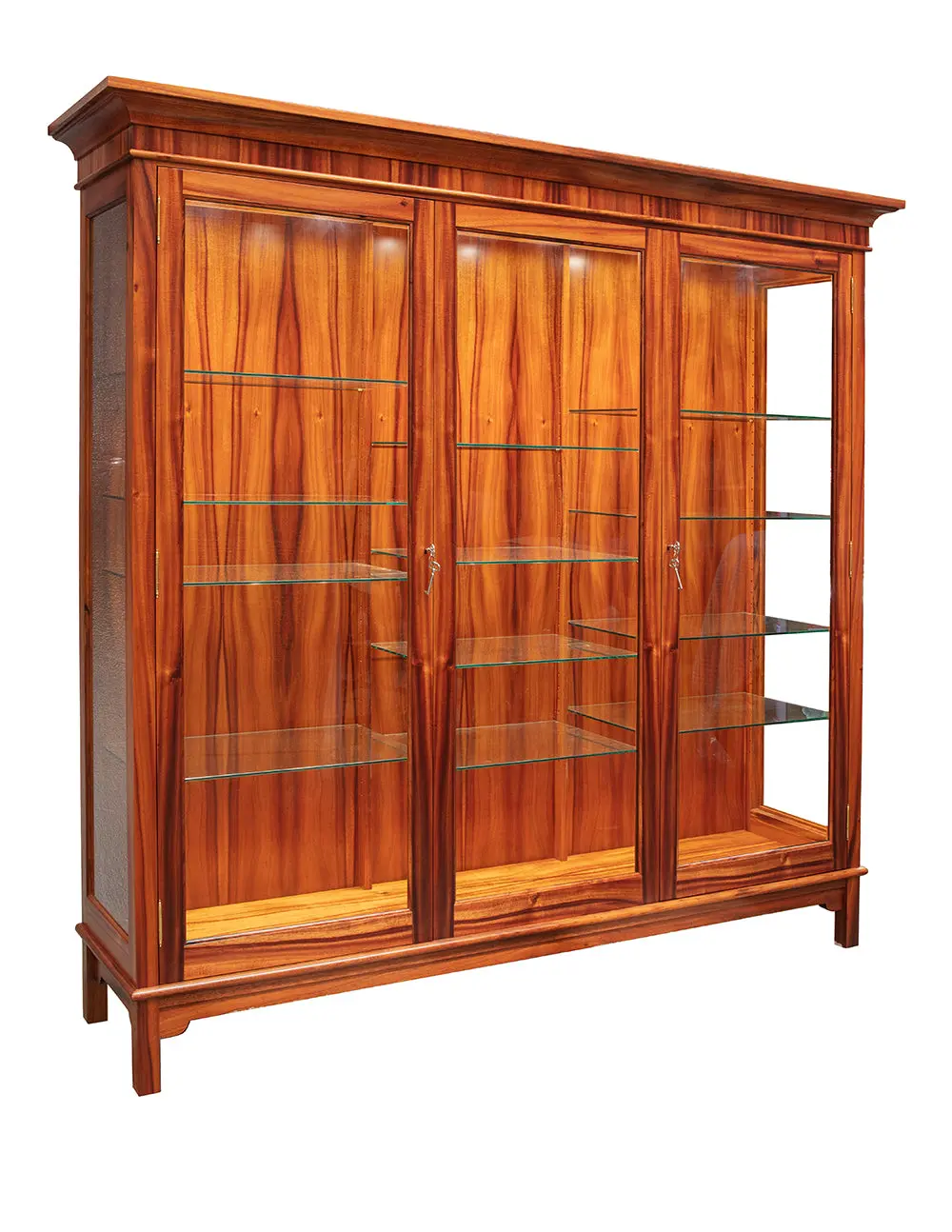 Heritage Ali'i Display Cabinet With Three Glass Panels / Two Doors 1