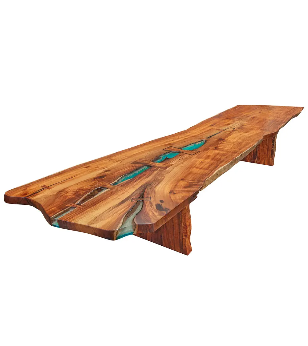 Freeform Banquet Table With Deep-Pour Resin 1