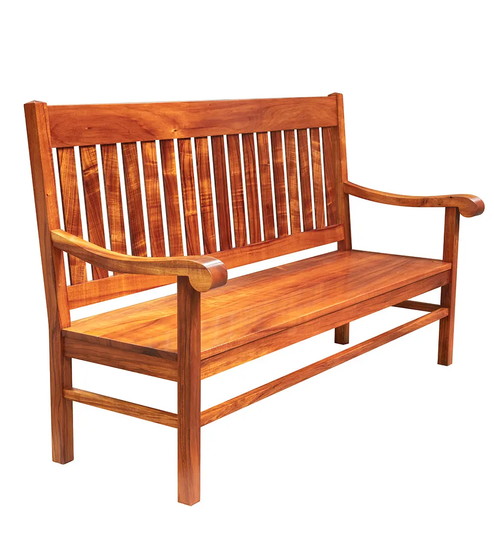 Slat Back Bench 1