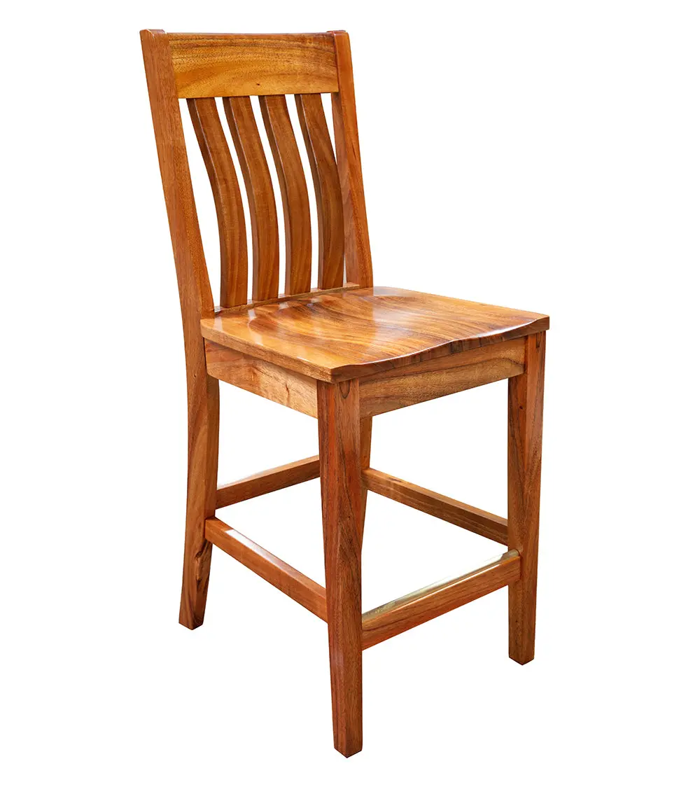 Slat Back Bar Stool 1
