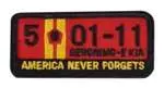 Milspec Monkey "5-01-11" Velcro Patch Fire 1