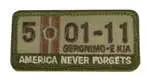 Milspec Monkey "5-01-11" Velcro Patch Multicam 1