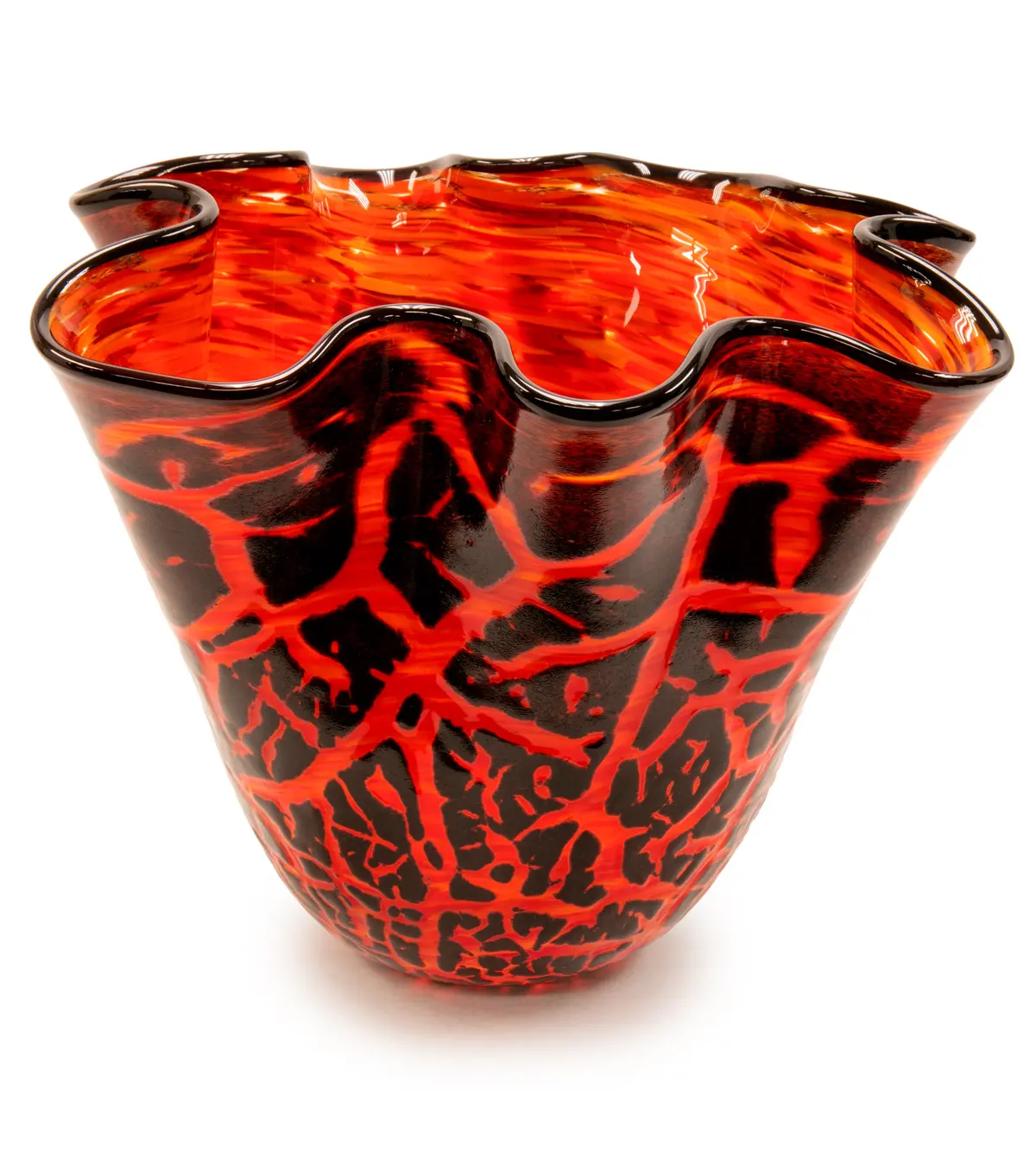 "Crackled Kilauea Bowl" By Daniel Moe 1