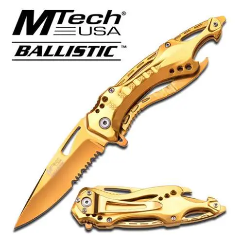 Mtech Mt-A705gd Spring Assisted Knife 1