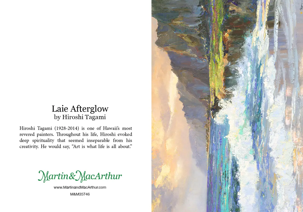 Greeting Card "Laie Afterglow" By Hiroshi Tagami 2