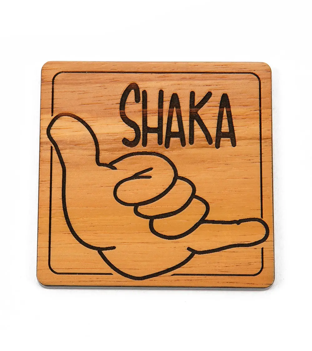 Koa Modern Coaster - Shaka 1