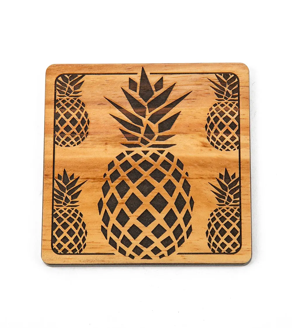 Koa Modern Coaster - Pineapple 1