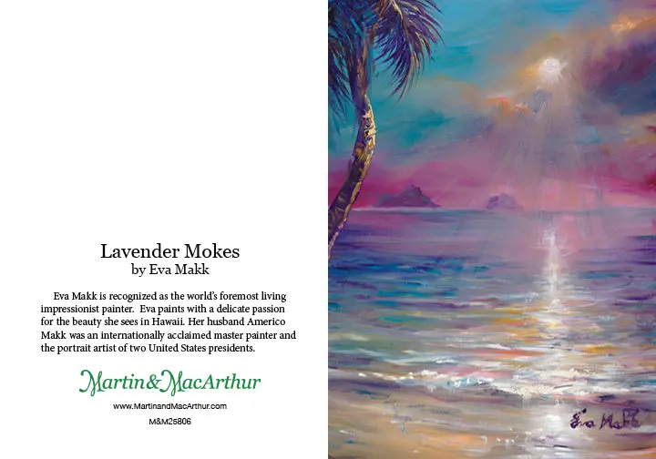 Greeting Card "Lavender Mokes" By Eva Makk 2