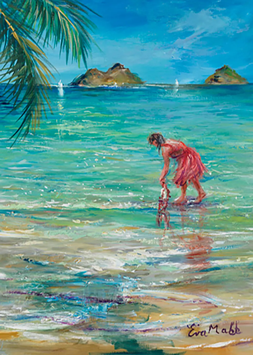 Greeting Card "Scented Lei" By Eva Makk 1