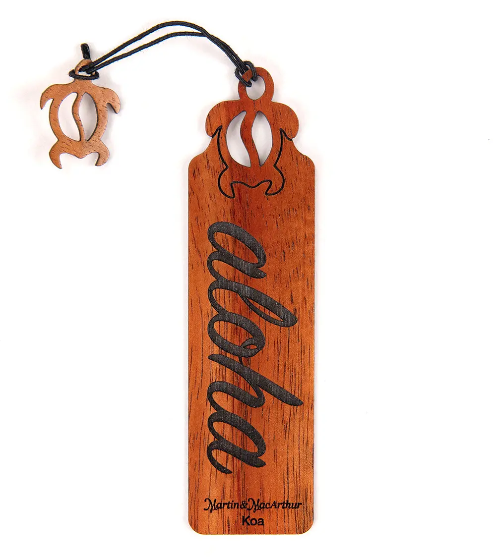 Koa Bookmark - Aloha 1