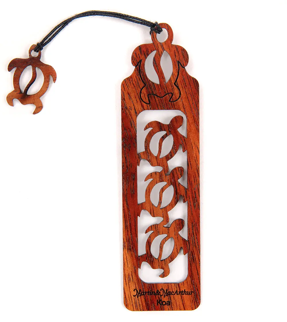 Koa Bookmark - Honu 1