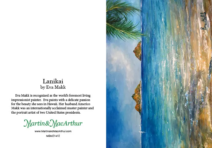 Greeting Card "Lanikai" By Eva Makk 2