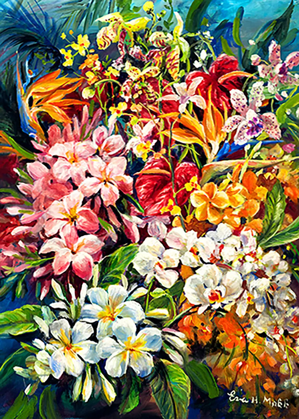 Greeting Card "Tropical Fragrance" By Eva Makk 1