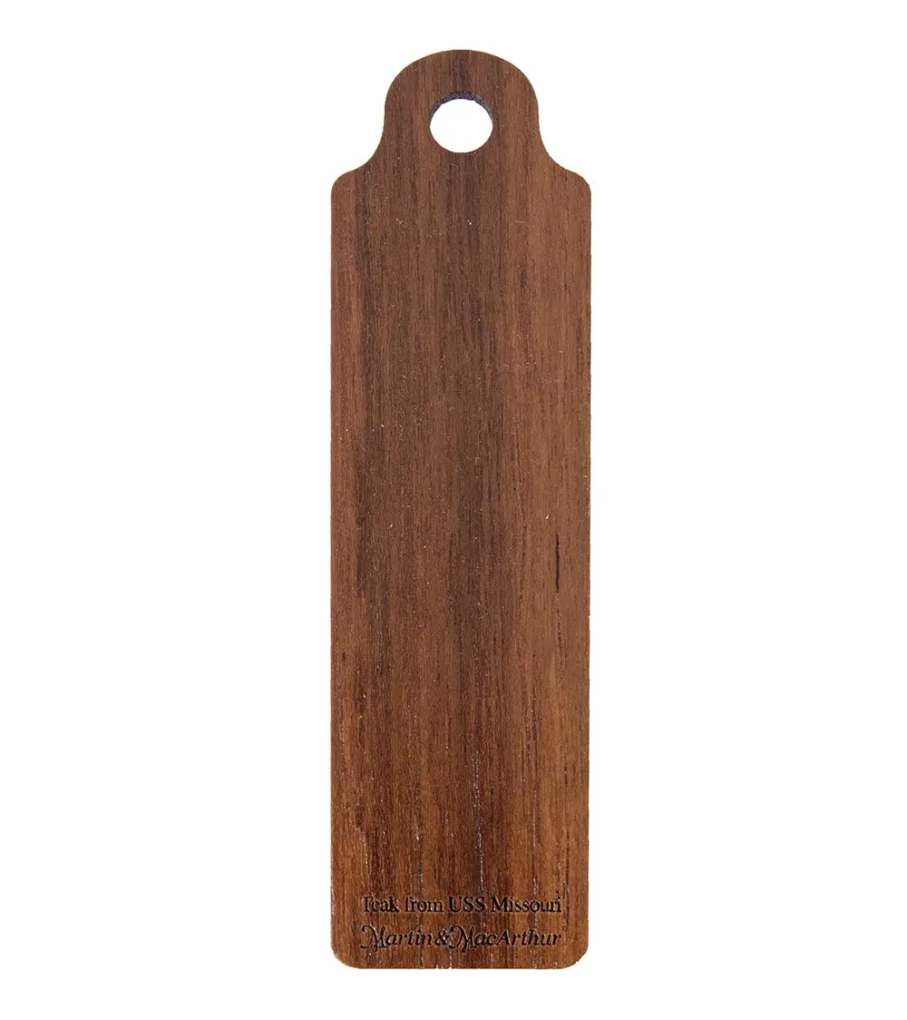 Uss Missouri Teak Bookmark "Plain Teak" 1