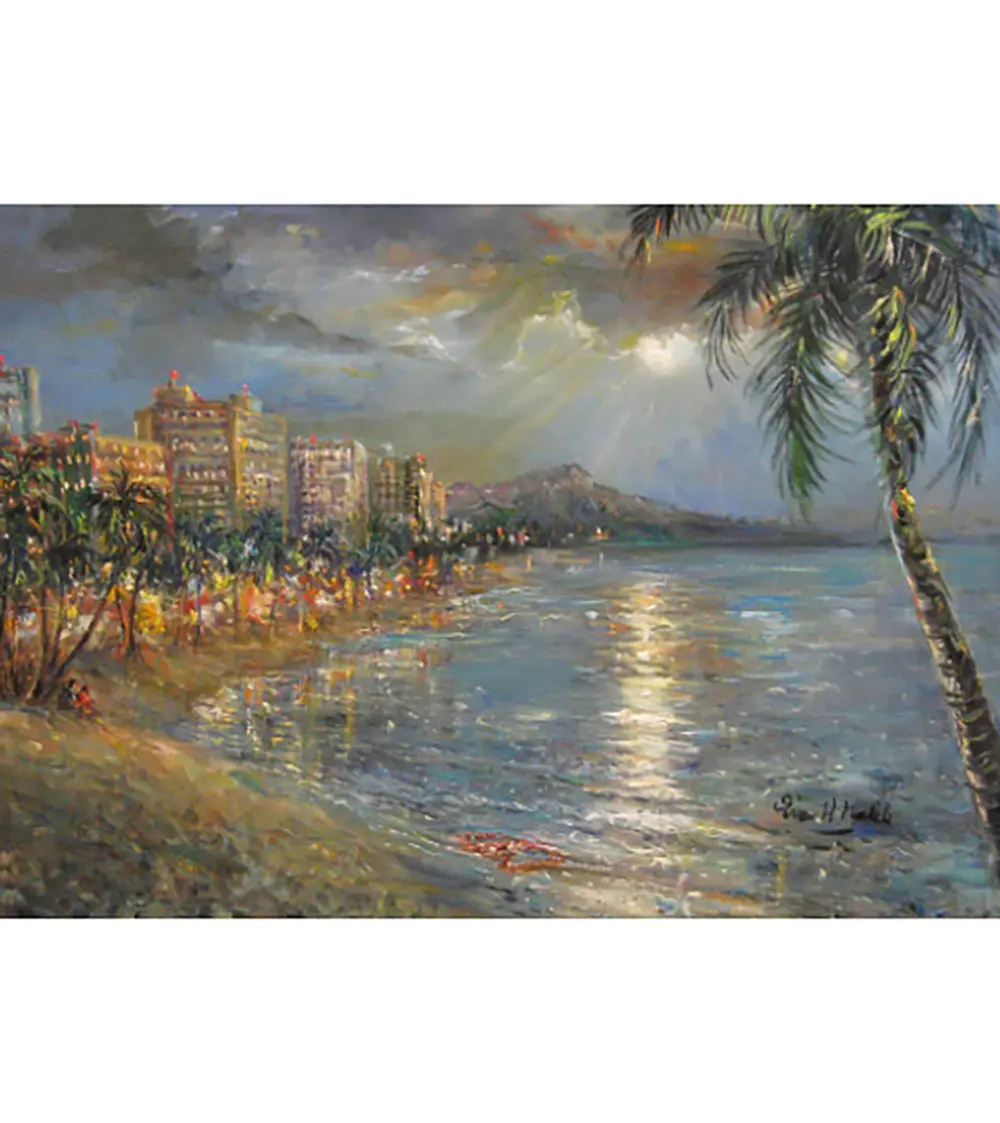 Greeting Card "Waikiki Memories" By Eva Makk 1