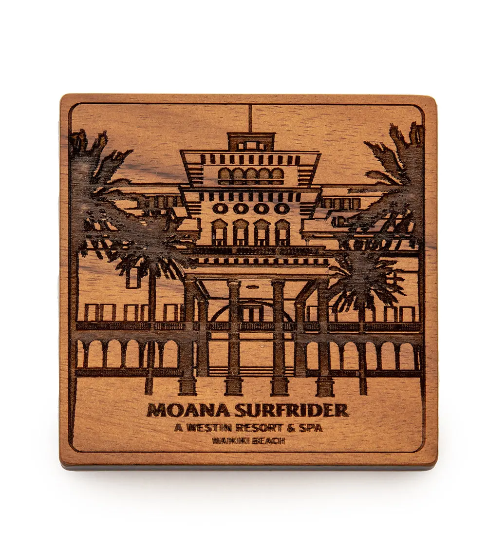 Koa Modern Coaster - The Moana Surfrider Hotel 1