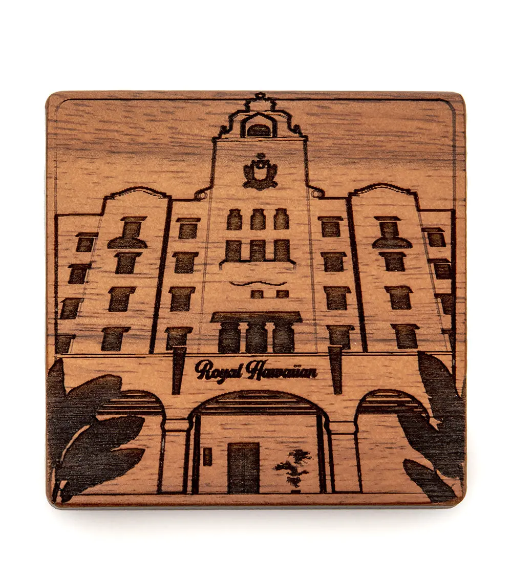 Koa Modern Coaster - The Royal Hawaiian Hotel 1