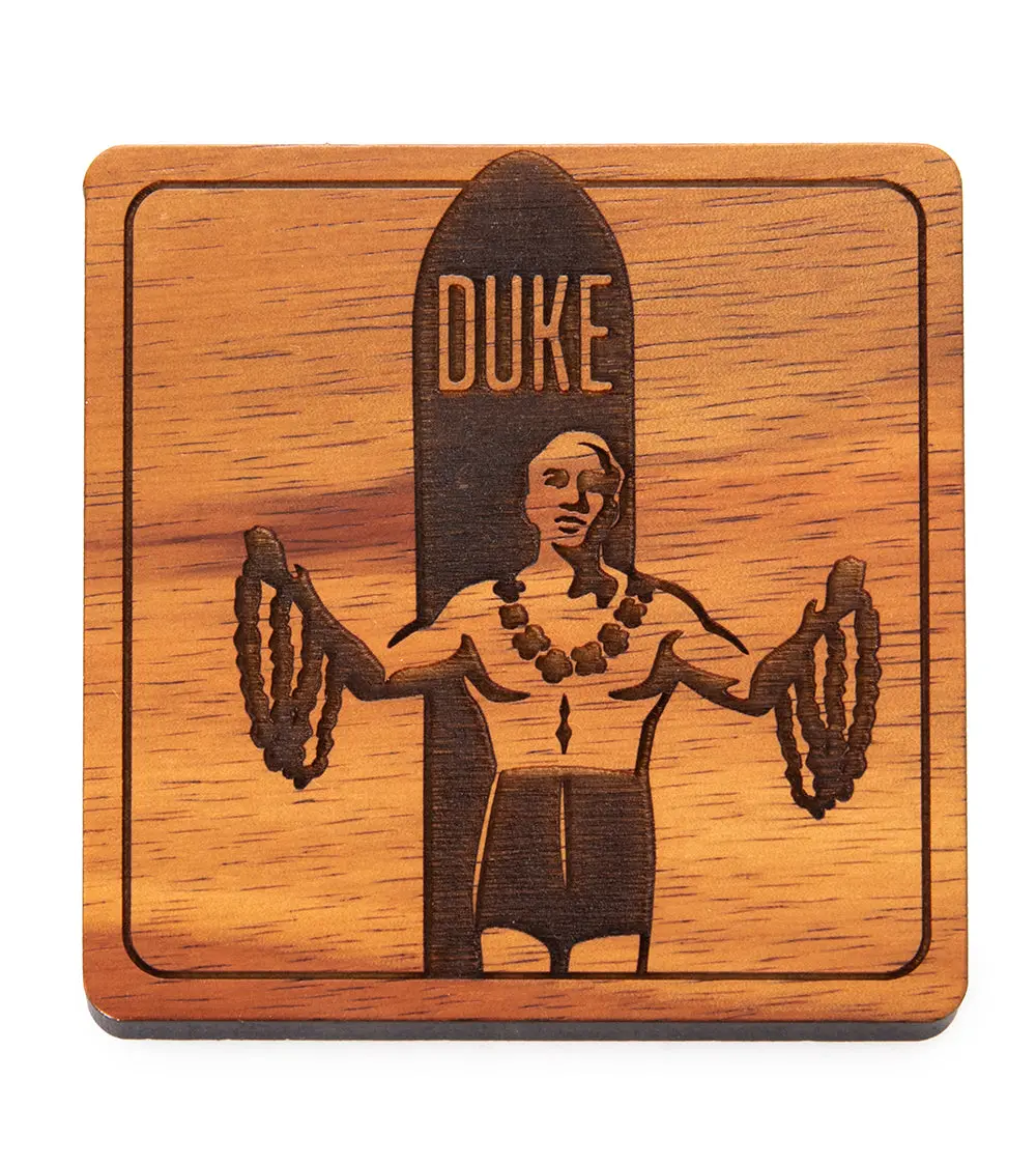 Duke Koa Coaster – Waikiki Statue 1