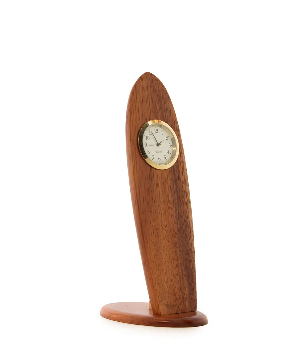 Koa Surfboard Clock - Small 1