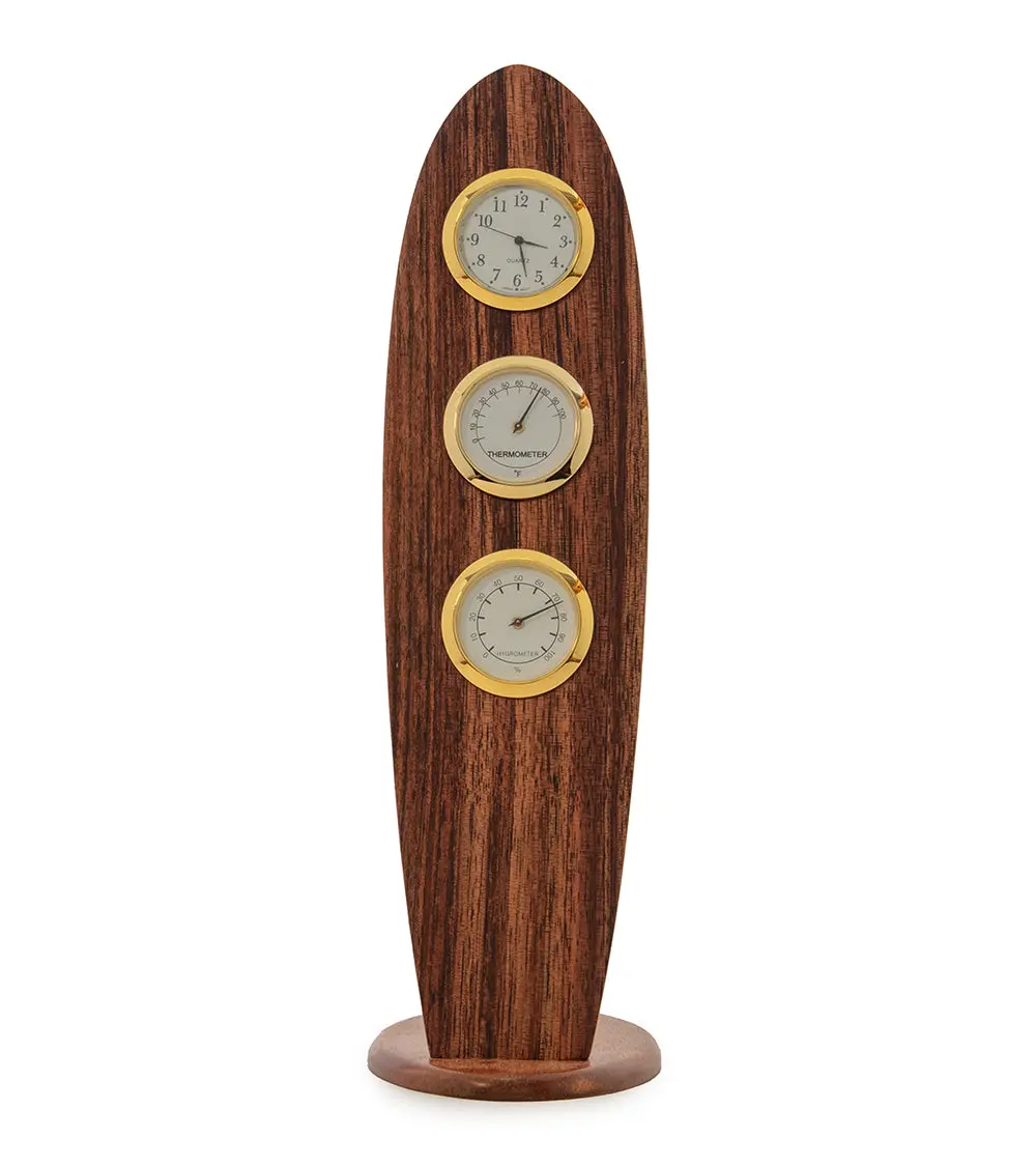 Koa Surfboard Clock - Large 2
