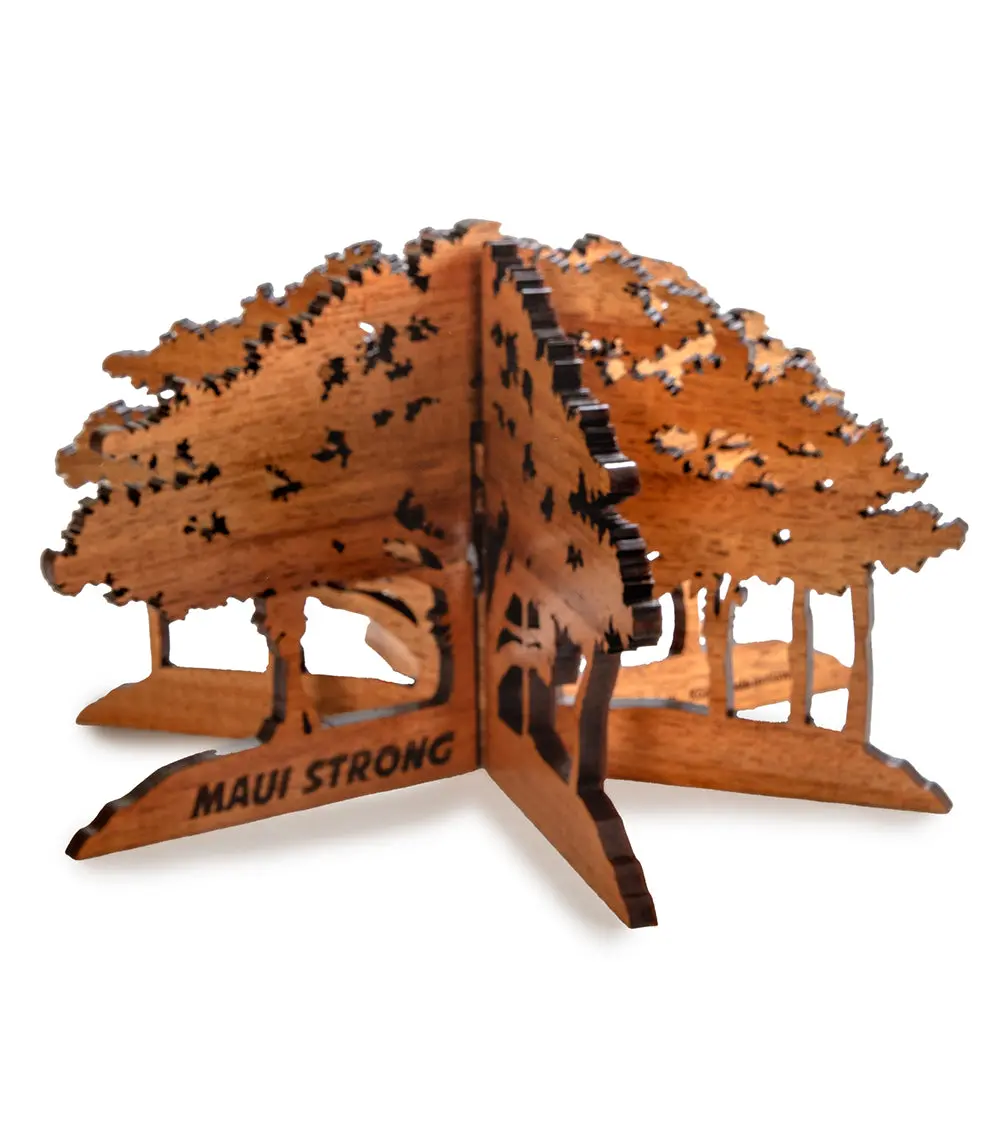 Koa 3D Lahaina Banyan Tree Table Top Display 1