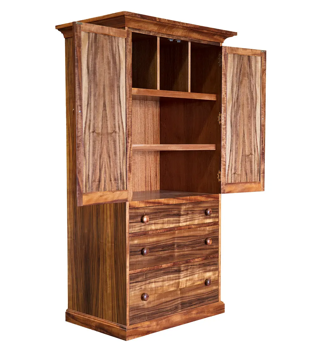 Nuuanu Armoire Three Cubby 2