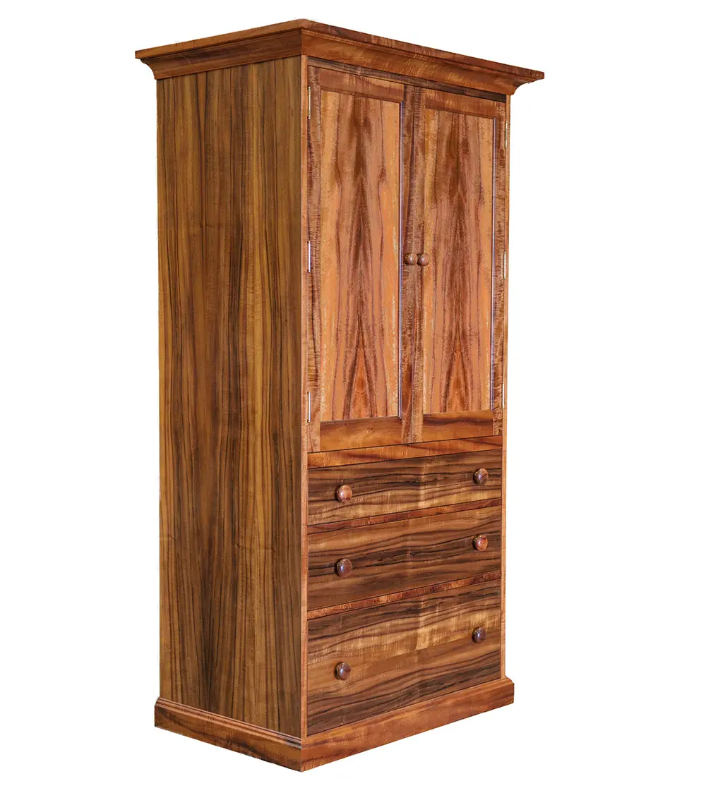 Nuuanu Armoire Three Cubby 1