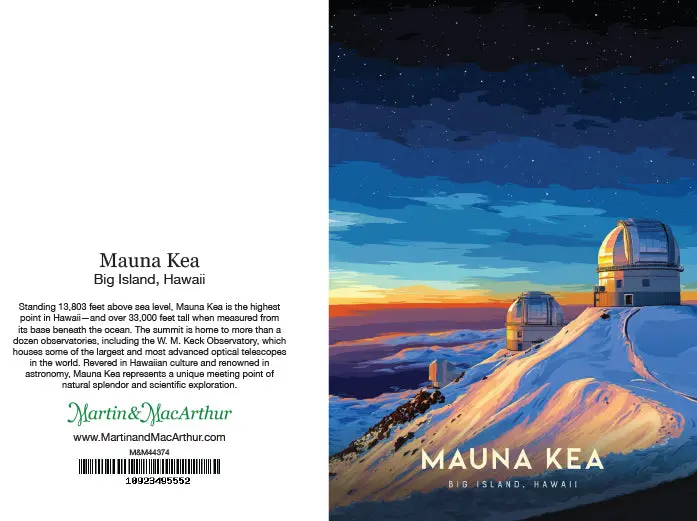 Greeting Card "Mauna Kea, Big Island" Hawaii Travel Art 2