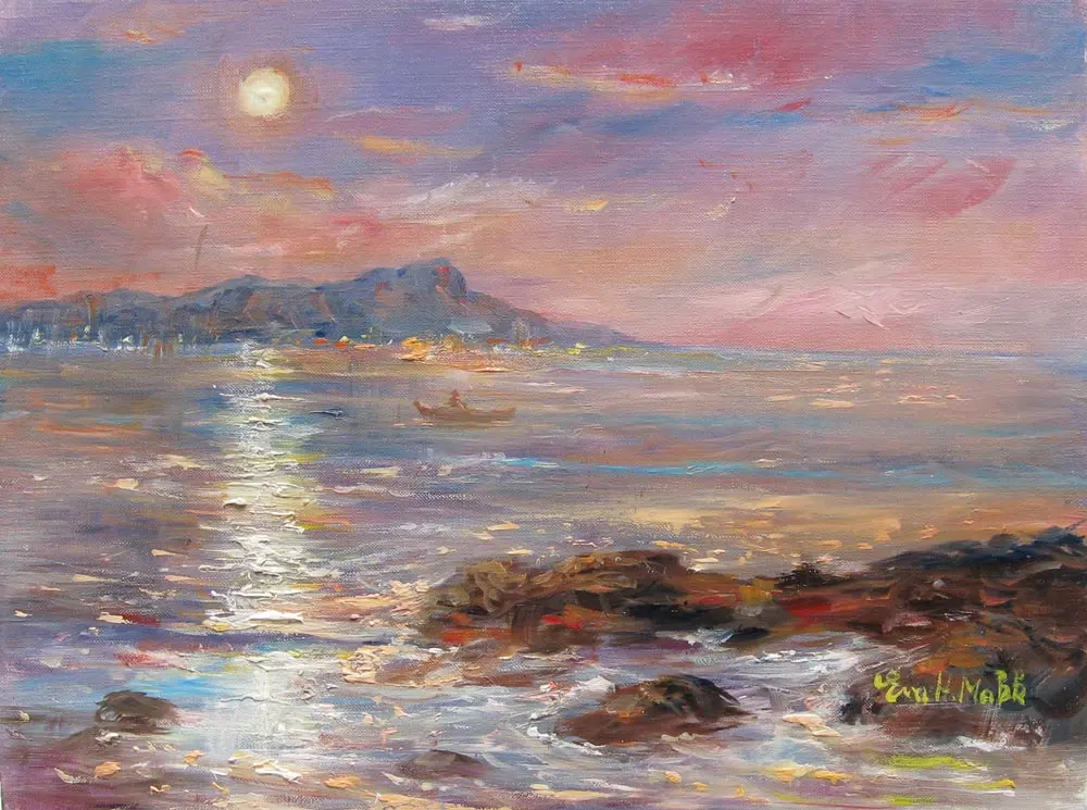 Mauve Diamond Head By Eva Makk 1