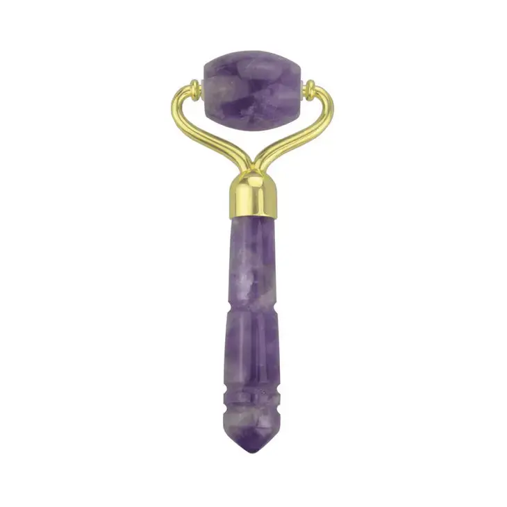 Mini Soothing Travel Jade Roller -Amethyst 1