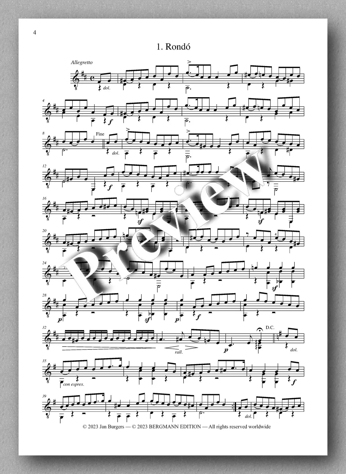 Molino, Collected Works For Guitar Solo, Vol. 45 2
