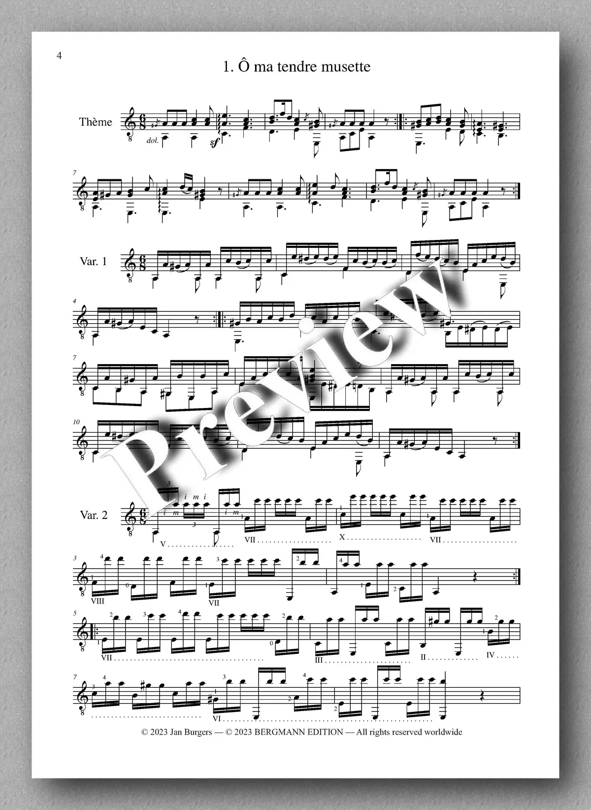 Molino, Collected Works For Guitar Solo, Vol. 20 2