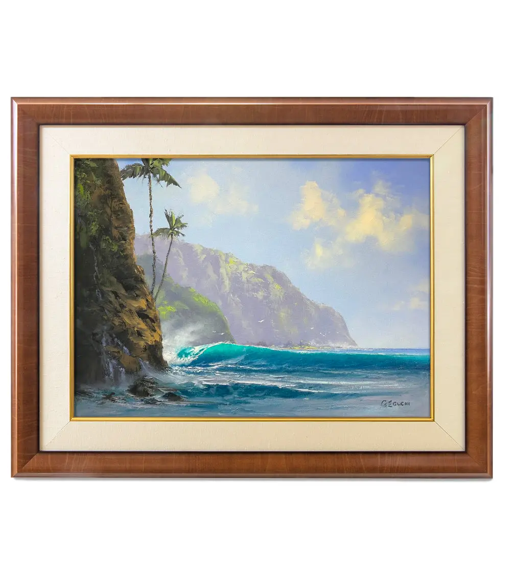 Original Painting: Morning Light, Azure Waters By George Eguchi 1