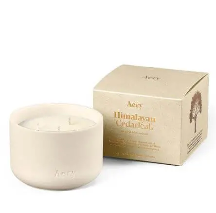 Himalayan Cedarleaf Triple Wick Candle - Aery Living 1