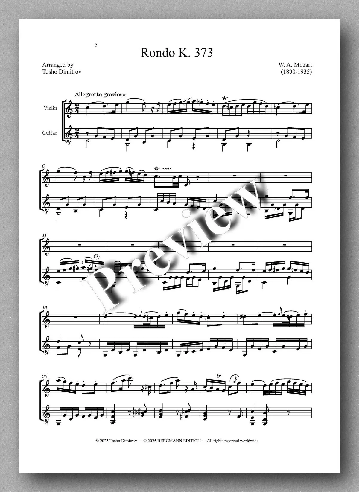 Mozart-Dimitrov, Rondo K. 373 2