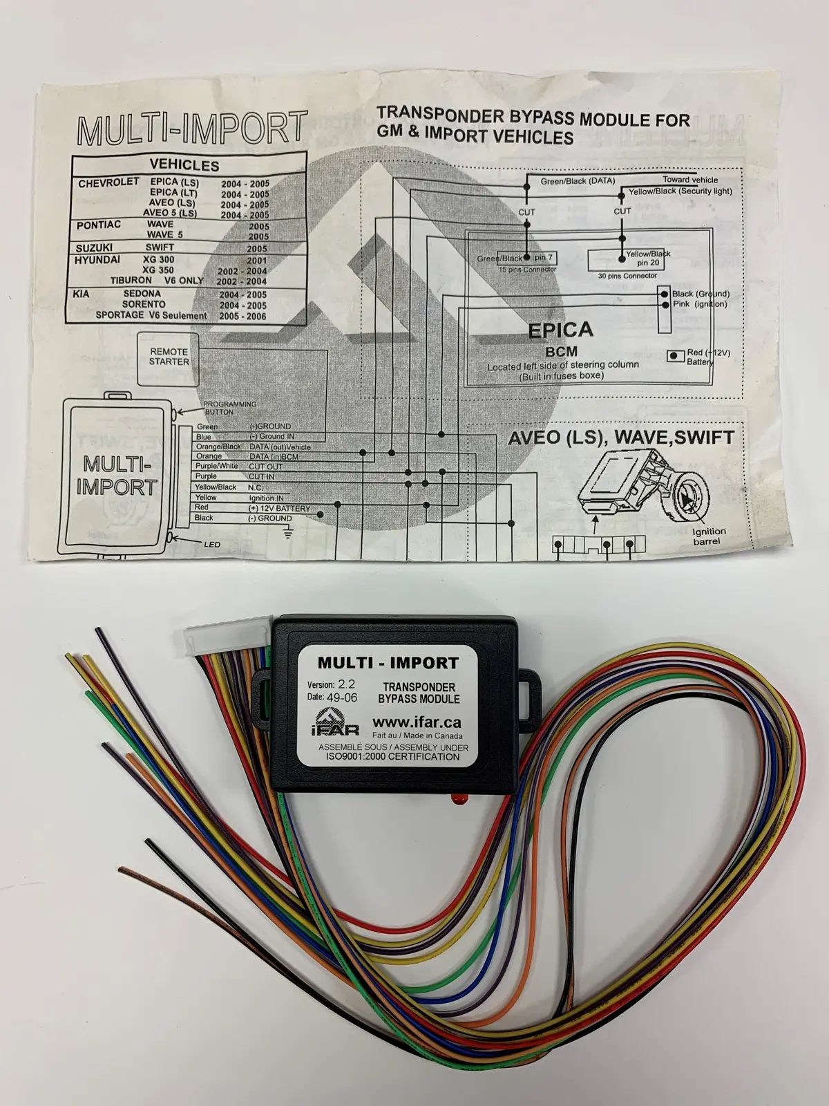 Fortin Multi-Import - General Motors Import Data Bypass Kit 1