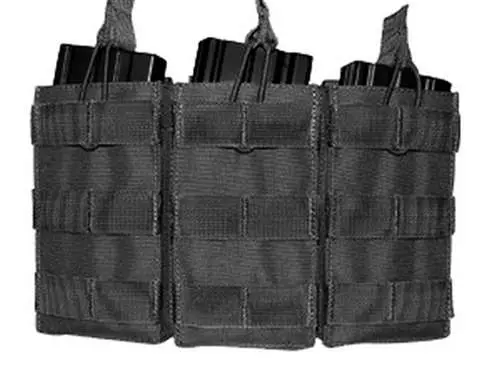 Ncstar Triple Open Top M4-M16 M.O.L.L.E. Mag Pouch (Blk) 1