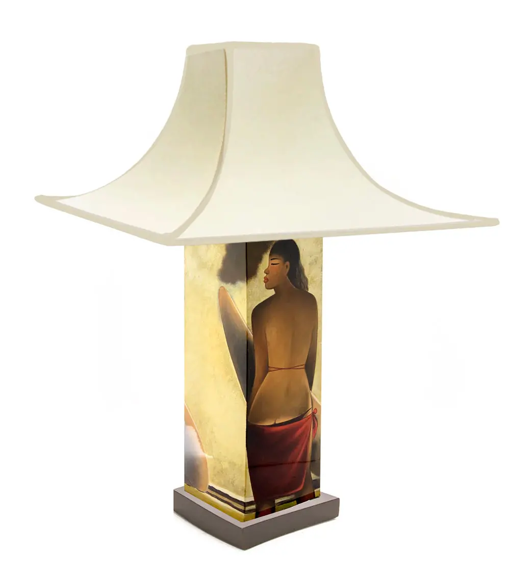 Red Skirt Table Lamp By Tim Nguyen 1