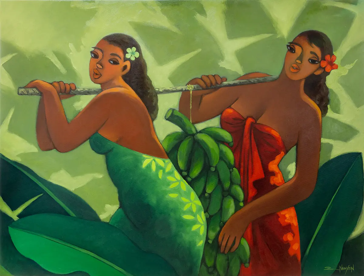 Original Painting: Plenty Bananas By Tim Nguyen 1