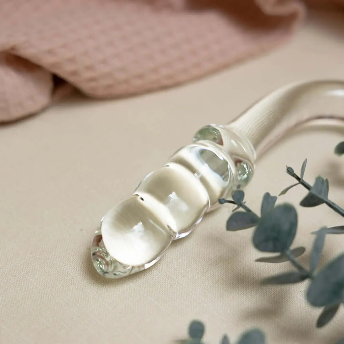 Tansy G-Curve Glass Dildo – 7” Dual-Ended Borosilicate Glass 1