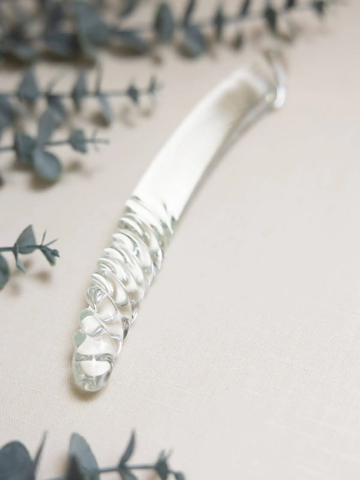 Tansy Helix Glass Dildo – 9” Borosilicate Swirl & Curve Design 1