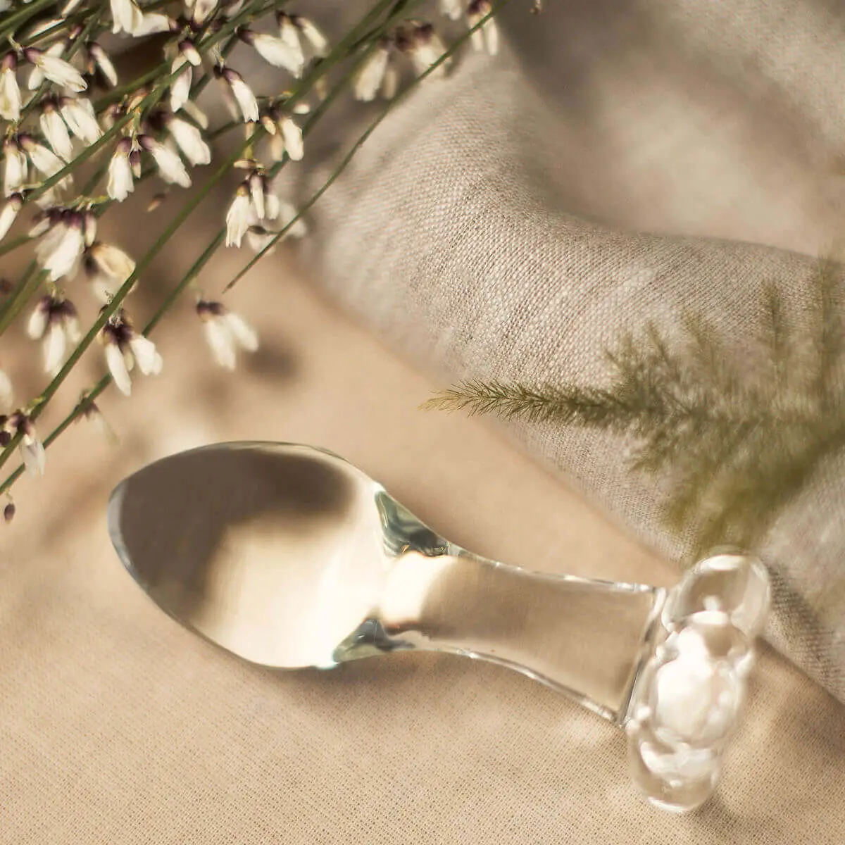 Litsea | Classic Tear Drop Glass Butt Plug 1
