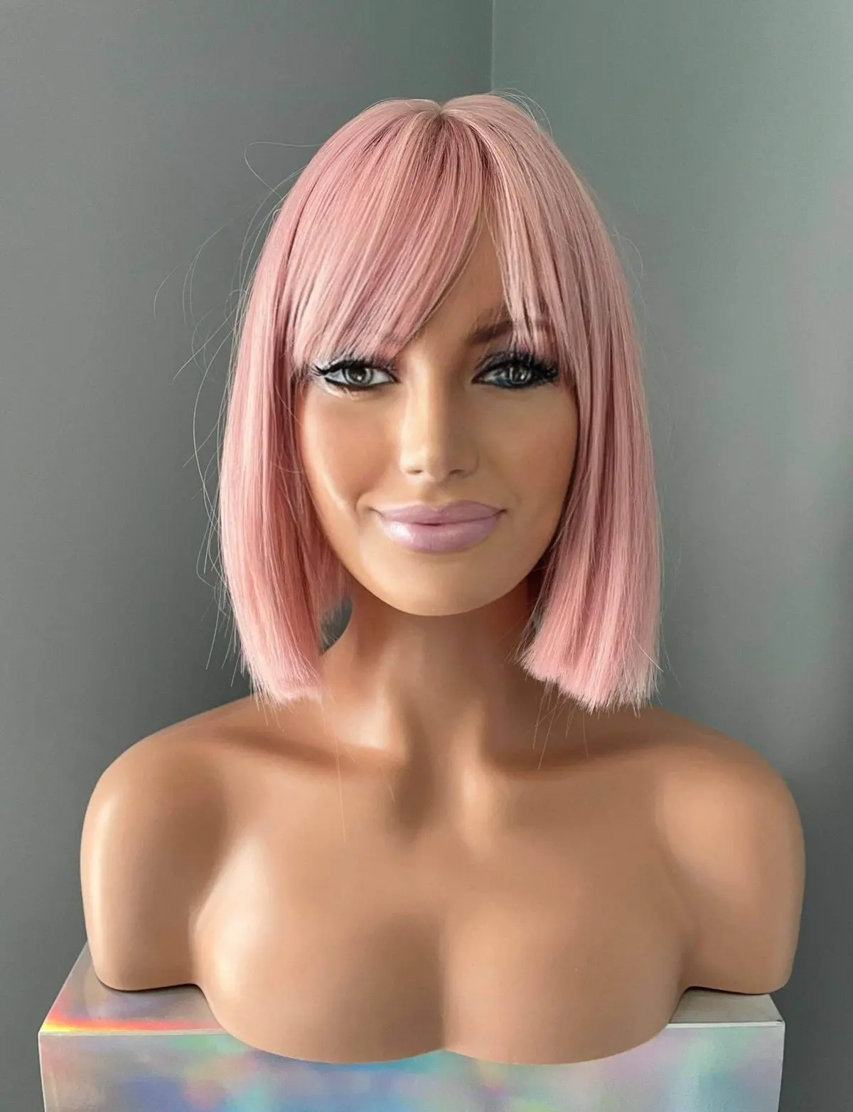Nia Short Baby Pink Bob Wig 1